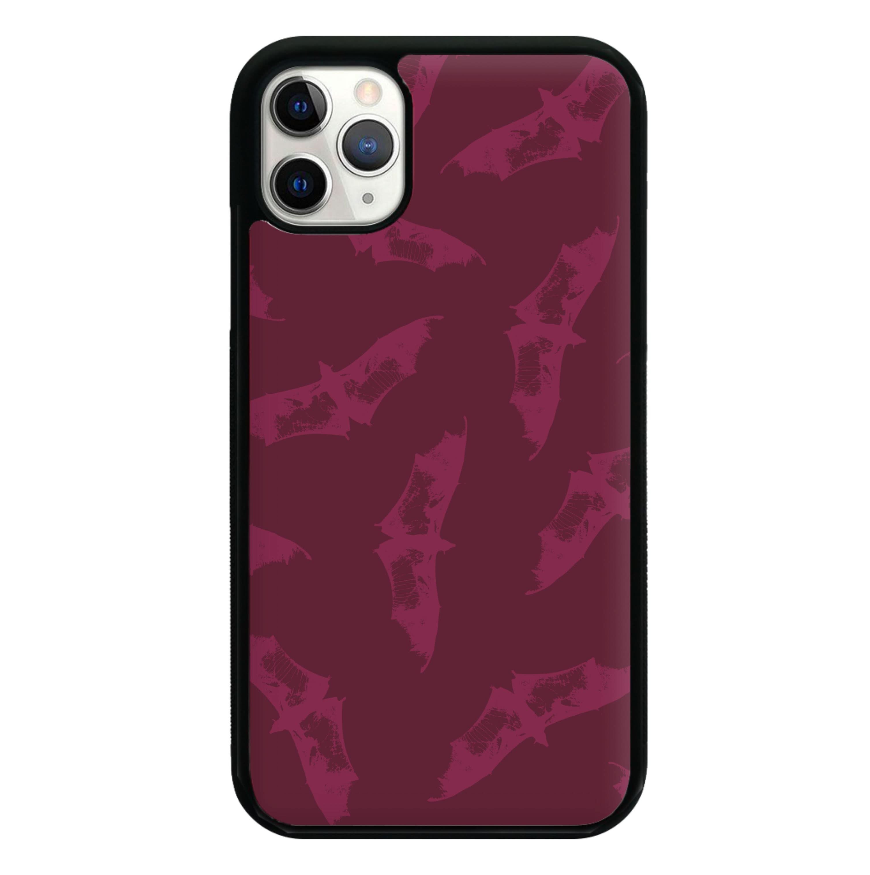 Dark Pink Bats Pattern Phone Case