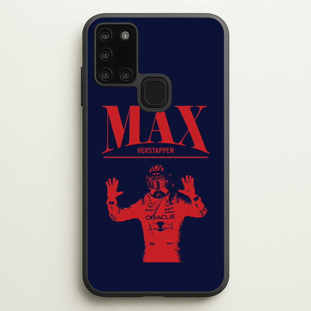 Max Blue And Red Galaxy A21s Case
