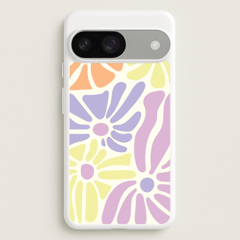 Pastel Abstract Flowers Google Pixel 9 / 9 Pro Case