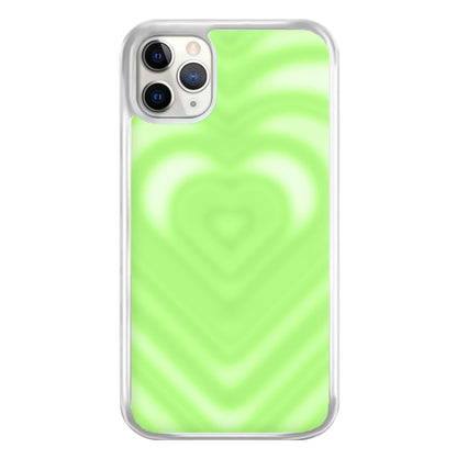 Drippy Love Heart Green Phone Case