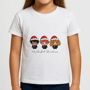 Wizards With Christmas Hats Kids T-Shirt 3