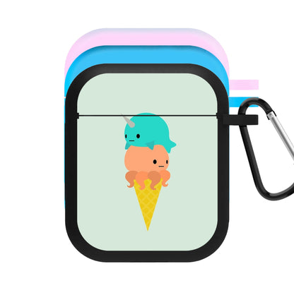 Narwhal Octopus Ice Cream AirPods Case