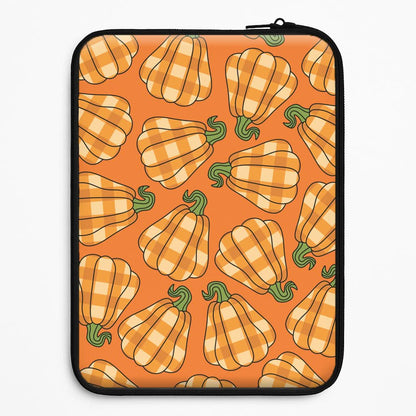 Tartan Pumpkins Pattern Universal Laptop Sleeve