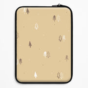 Minimal Christmas Trees Pattern Laptop Sleeve 1