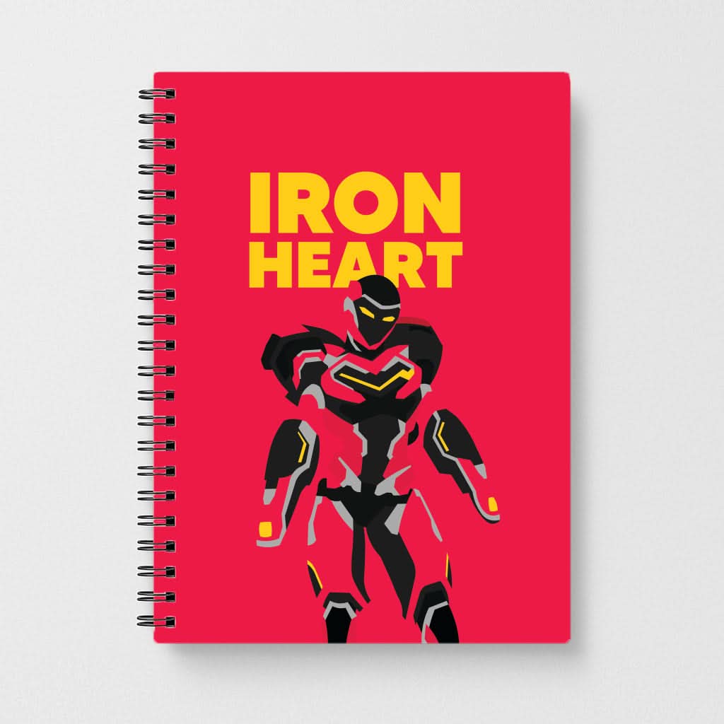 Metal Heart Hero Standing Notebook