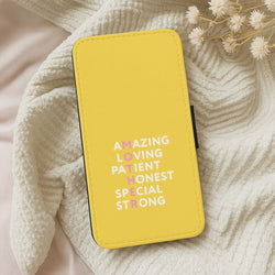 Mother Anagram Leather Phone Case