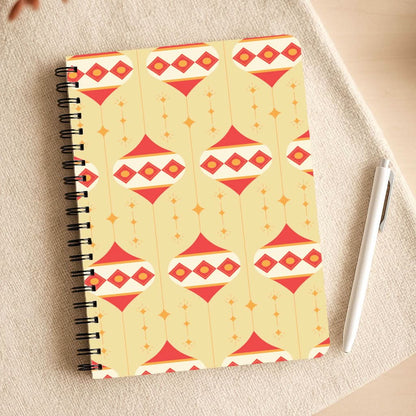 Abstract Christmas Baubles Pattern Notepad