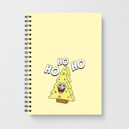 Christmas Tree Cartoon Sponge Notebook