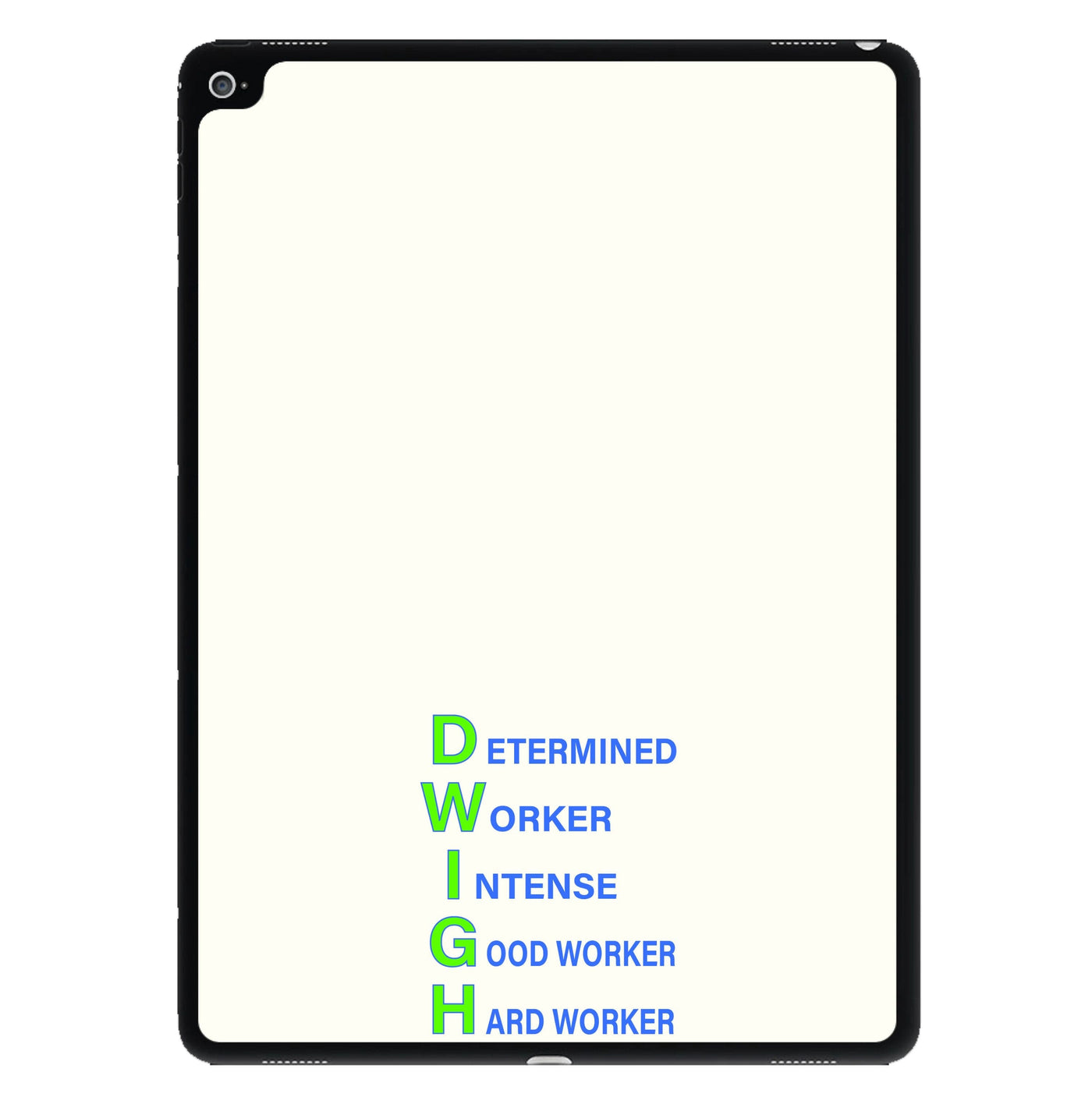Dwight Abbreviation - The Office iPad Case