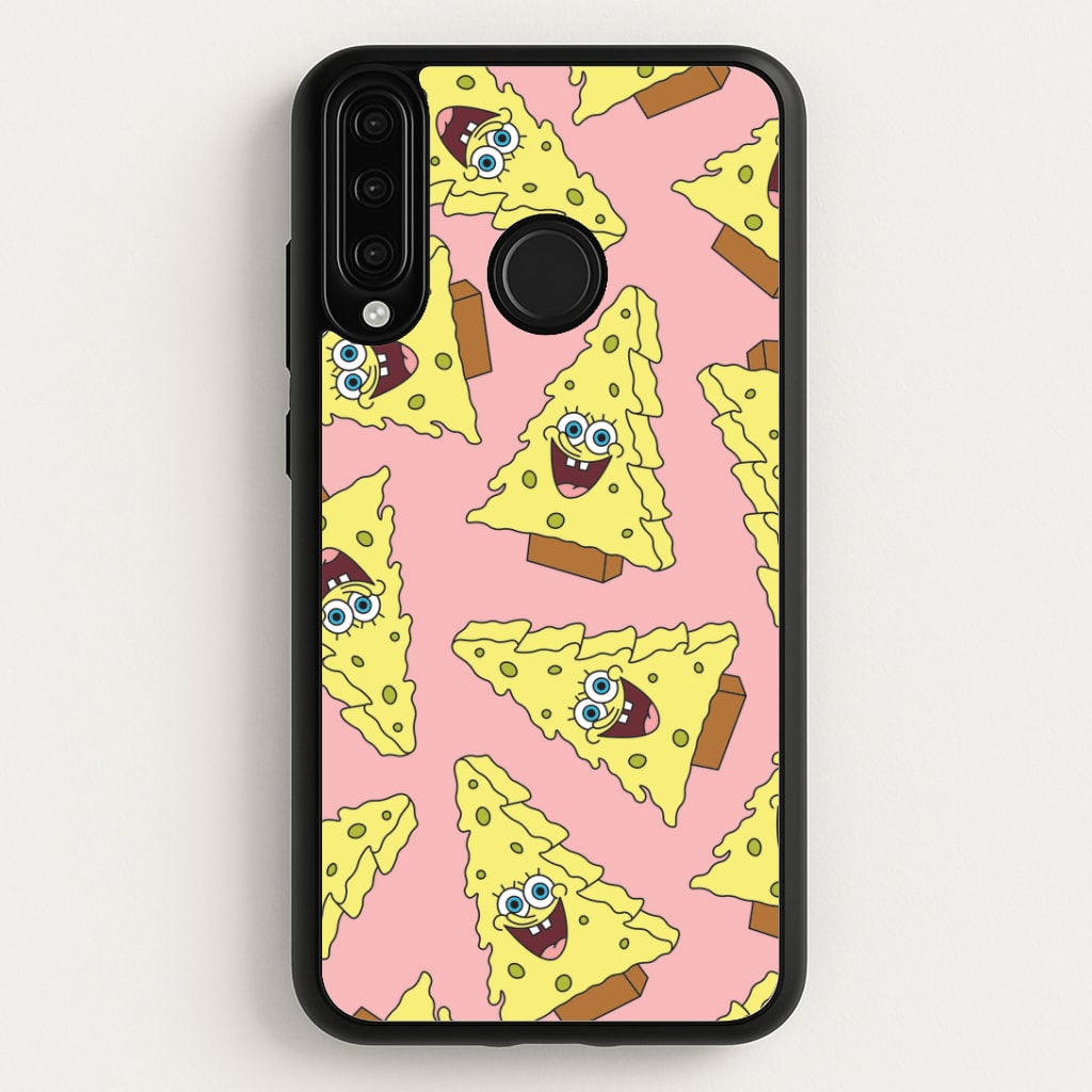 Christmas Tree Cartoon Sponge Pattern Huawei P30 Lite Case