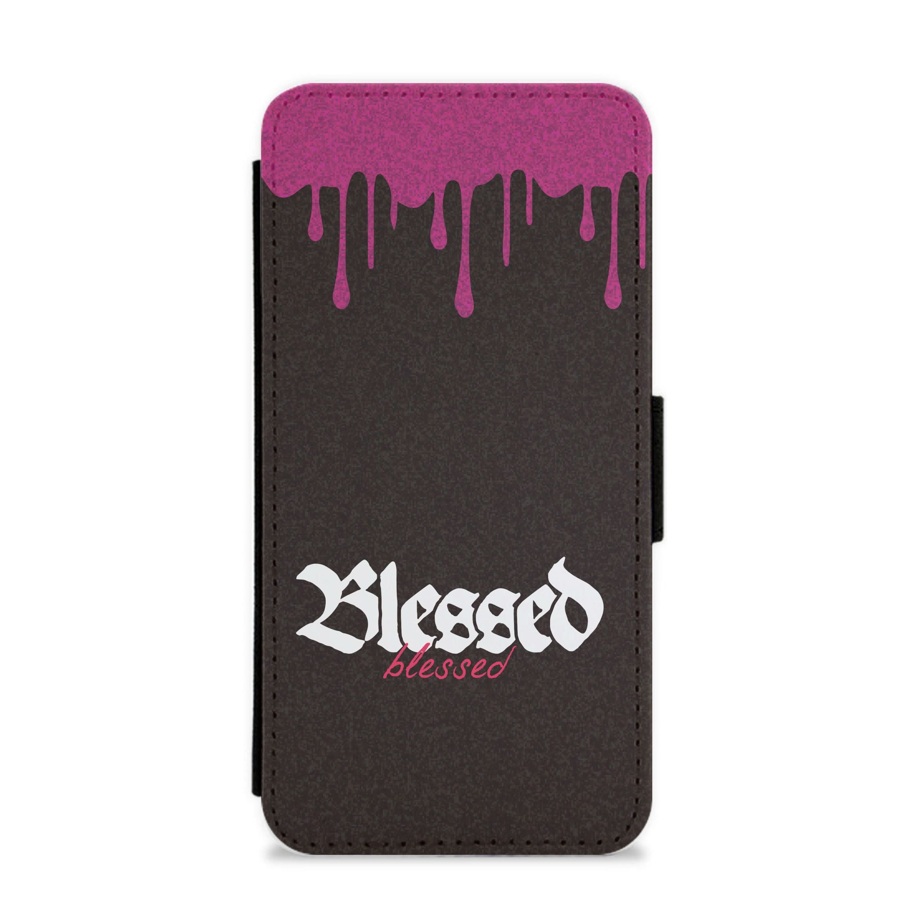 Glitter Blessed Flip / Wallet Phone Case