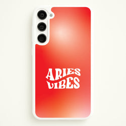Aries Vibes Gradient Zodiac Galaxy S23 Plus Case