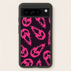 Trippy Ghost Face Pattern Google Pixel 8 Pro Case