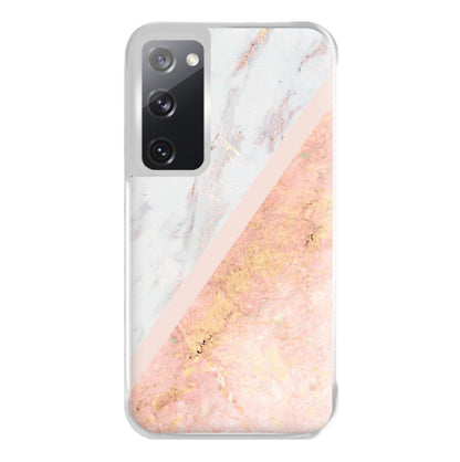 Marble and Rose Gold Phone Case