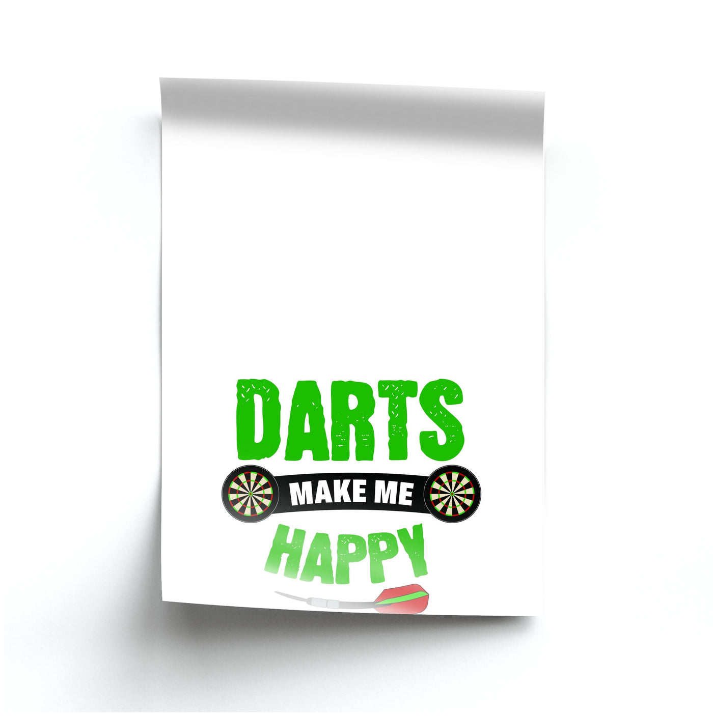 Darts Make Me Happy Poster