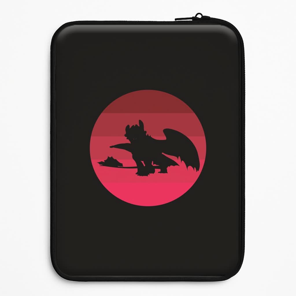 Red Sunset Dragon Laptop Sleeve
