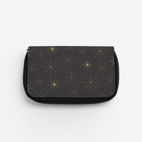 Christmas Gold Stars Pattern Pencil Case