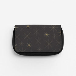 Christmas Gold Stars Pattern Pencil Case