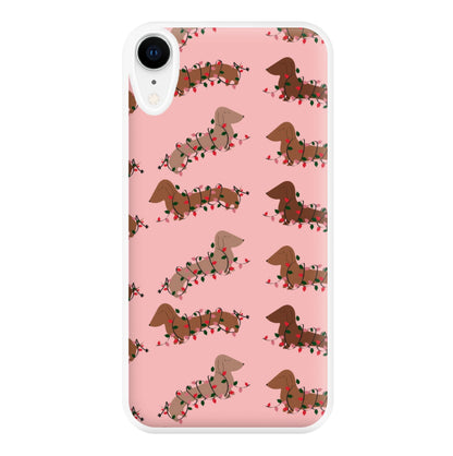 Dachshund Christmas Pattern Phone Case