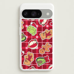 Christmas Plushies Tartan Pattern Google Pixel 10 / 10 Pro Case