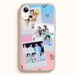 K-Pop Band Polaroid Collage iPhone XR Case