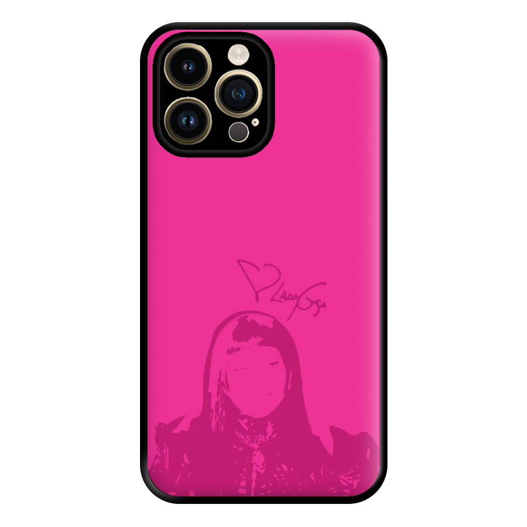Pink Gaga Silhouette  iPhone 14 Pro Case