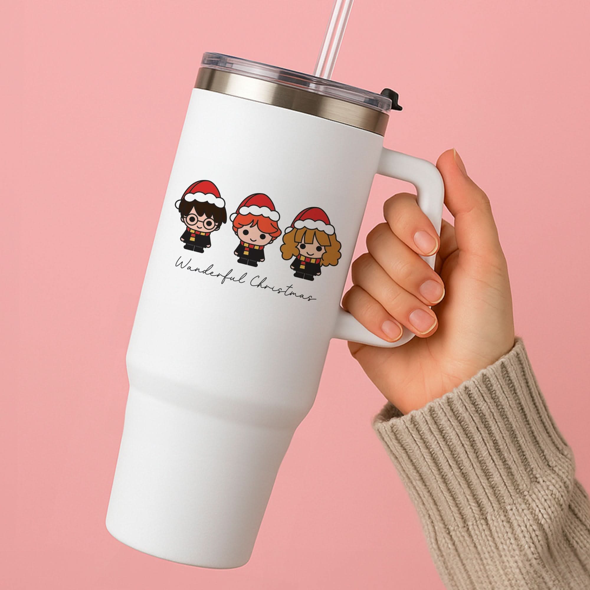 Wizards With Christmas Hats Tumbler
