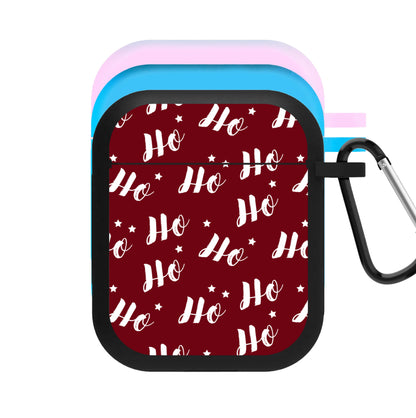 Ho Ho Ho Christmas Pattern AirPods Case