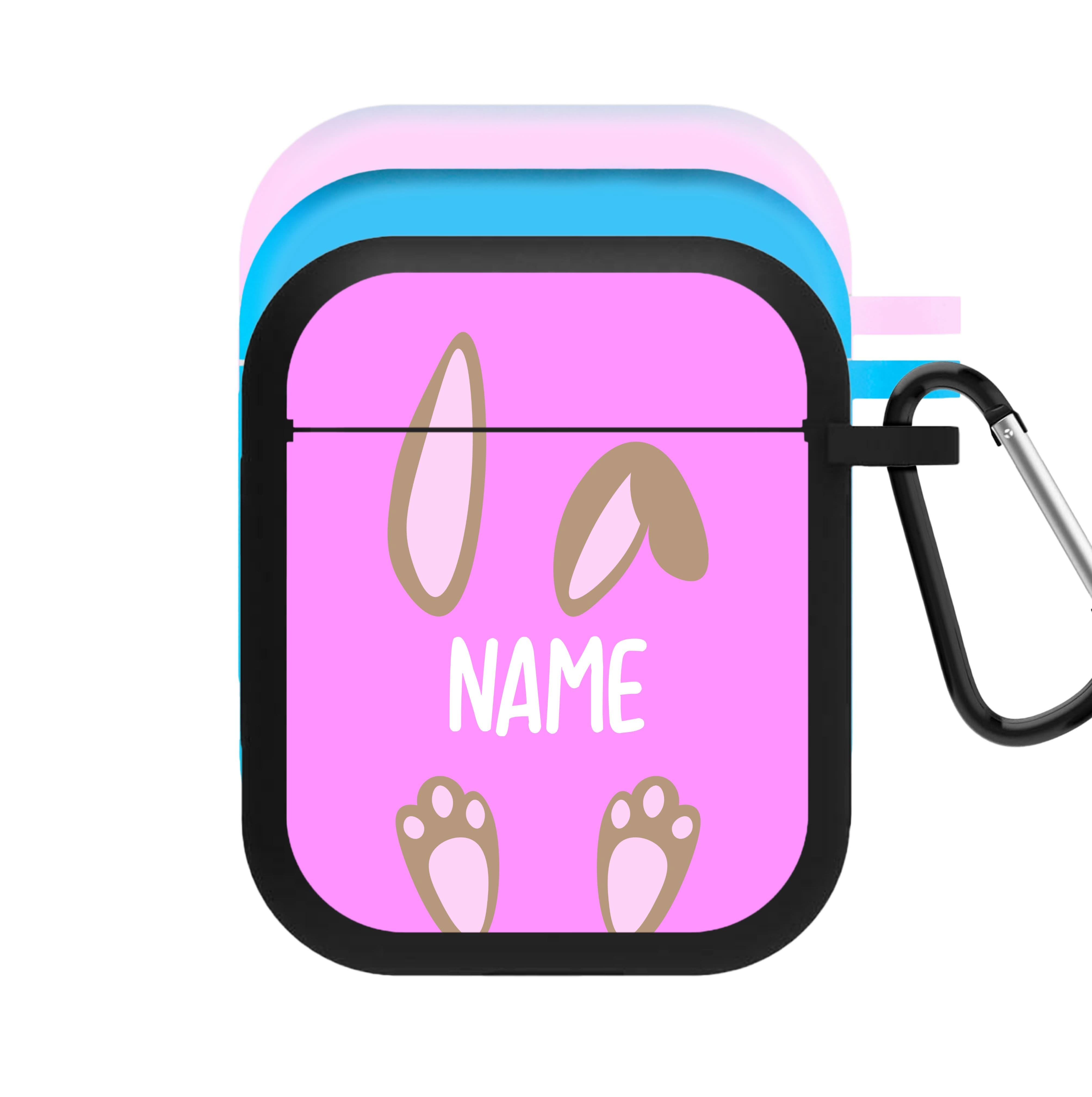 Brown Bunny Personalised AirPods Case