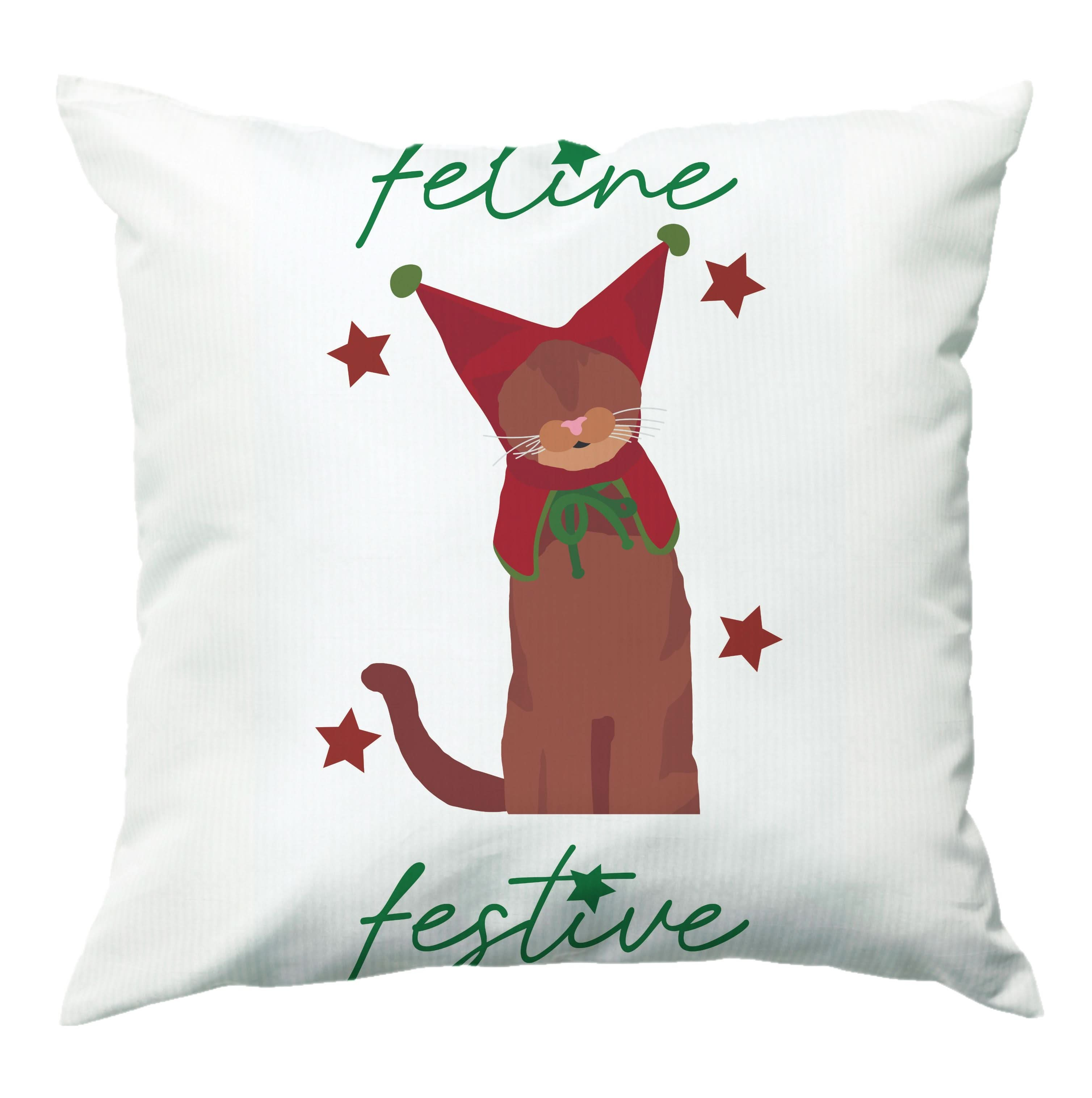 Feline Festive  Cushion