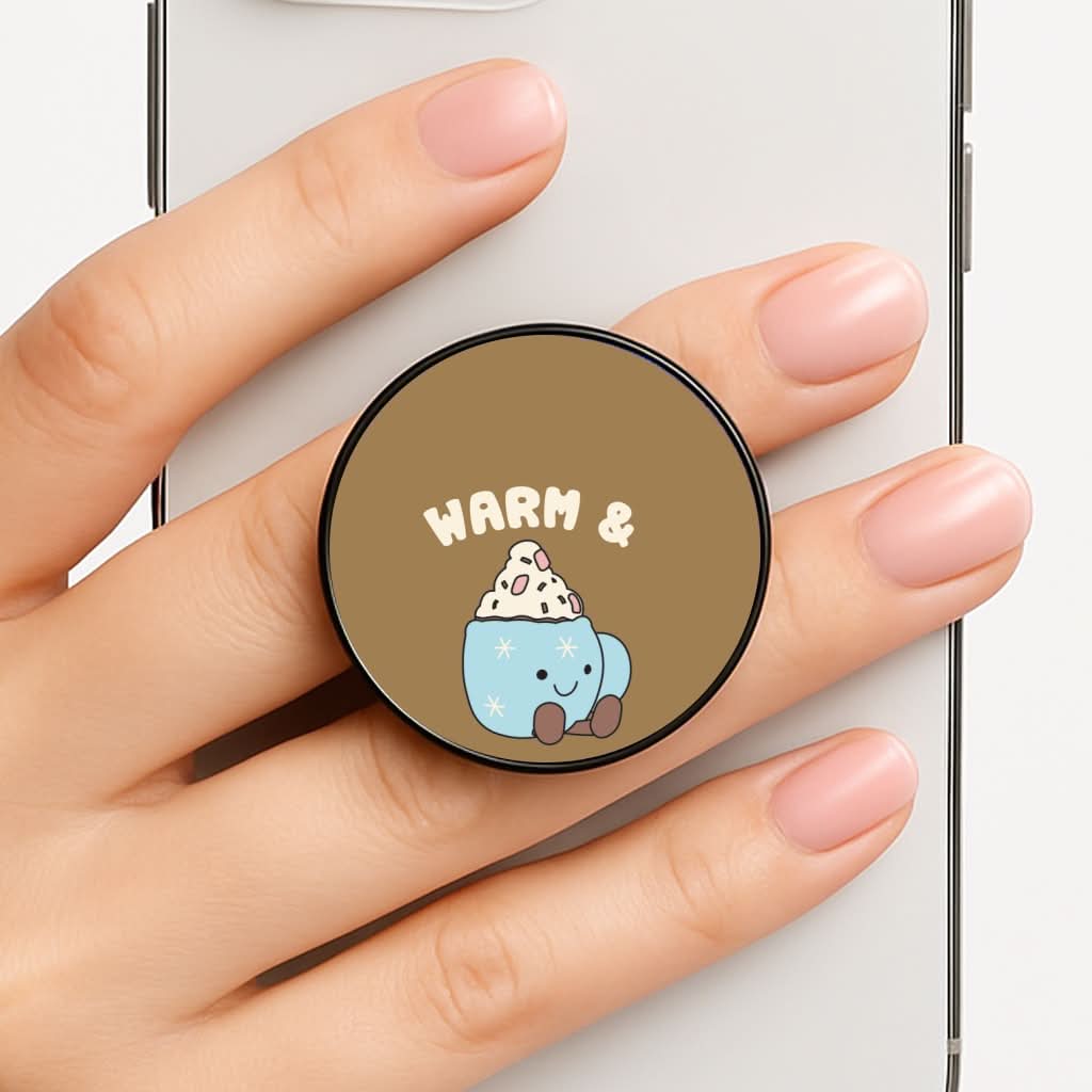 Hot Cocoa Plush Quote FunGrip