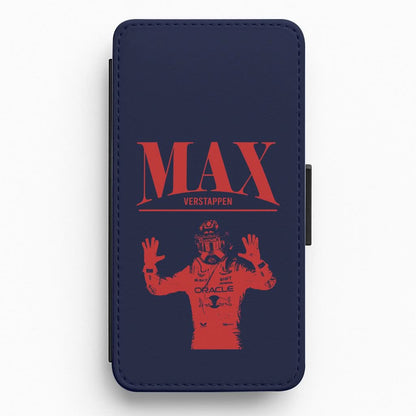 Max Blue And Red Flip / Wallet Phone Case