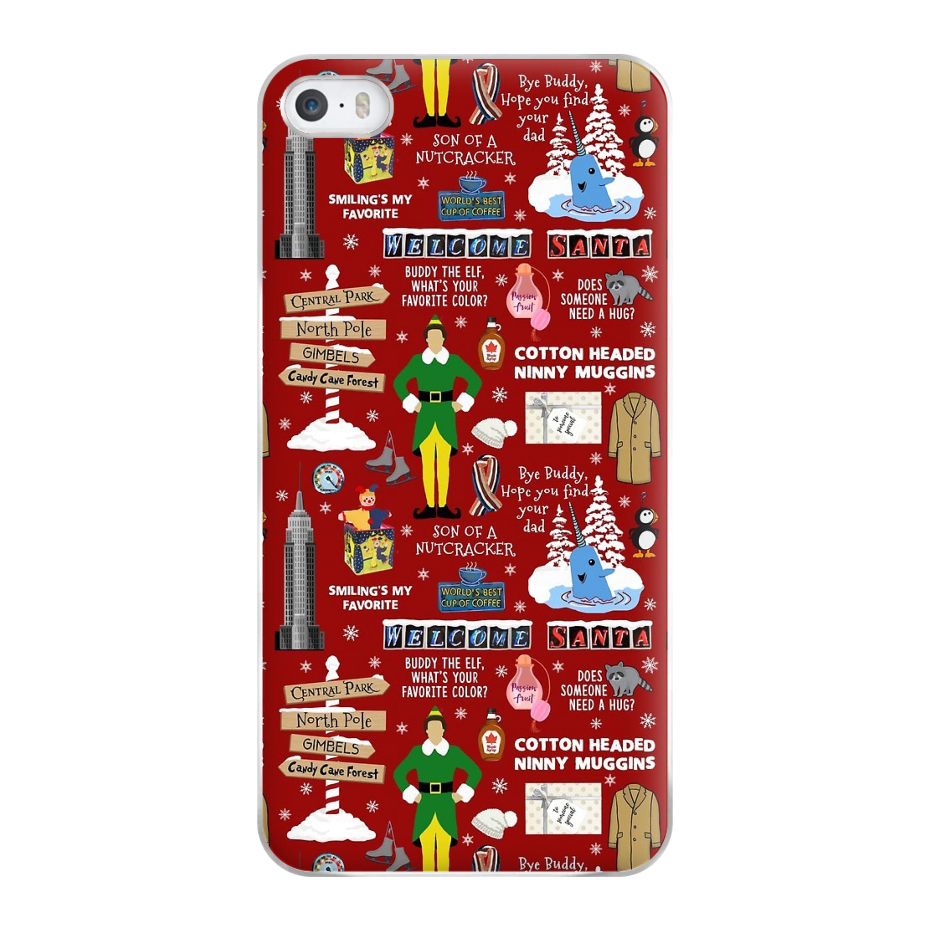 Red Elf Pattern Phone Case