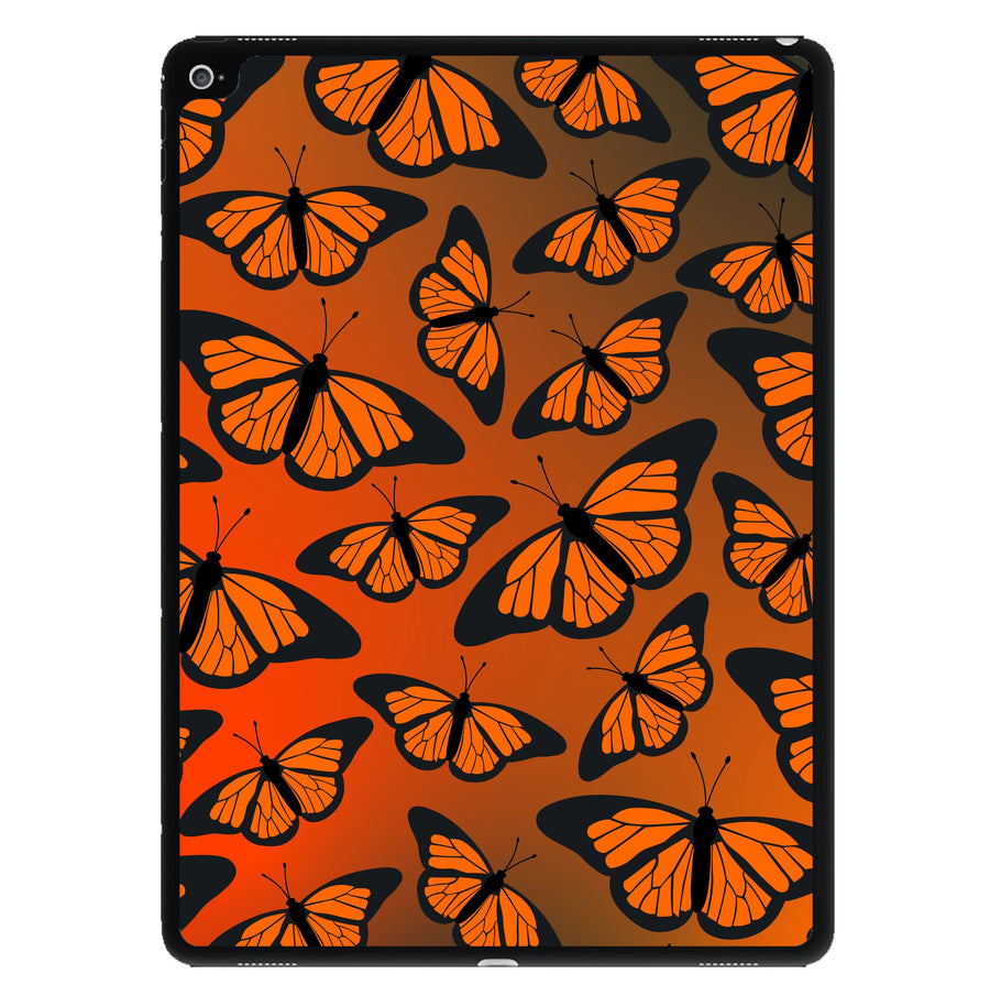 Orange Gradient Butterfly - Butterfly Patterns iPad Case