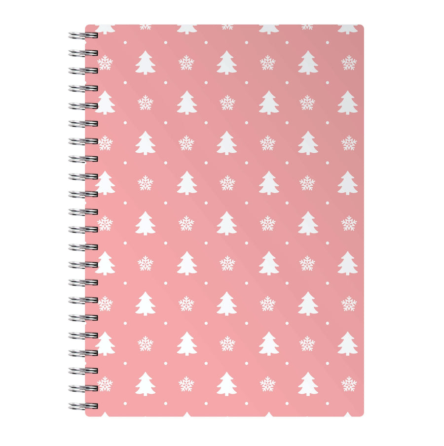 Pink Tree Pattern Notebook