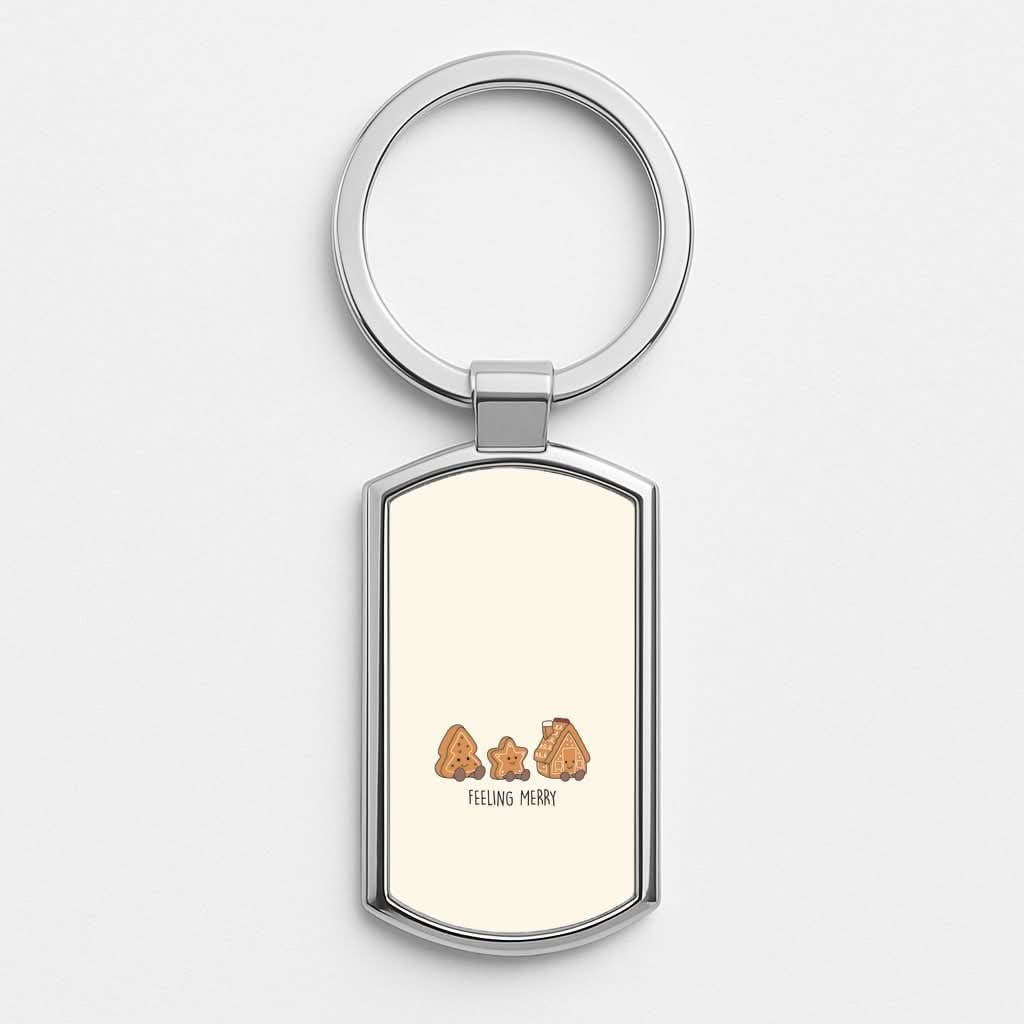 Gingerbread Plushies Quote Luxury Keyring