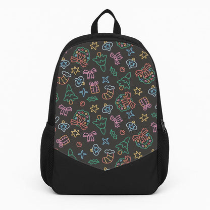 Neon Christmas Icons Pattern I Backpack