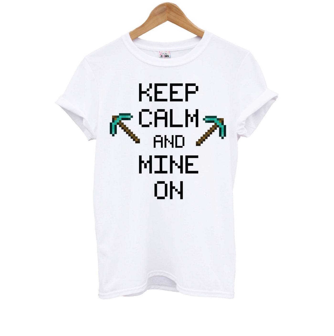 Keep Calm And Mine On Kids T-Shirt