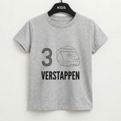 Verstappen Helmet 2026 Grey Kids T-Shirt