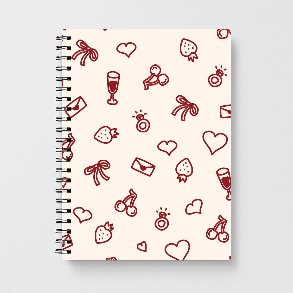 Valentines Doodles Notebook