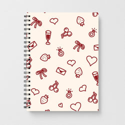 Valentines Doodles Notebook