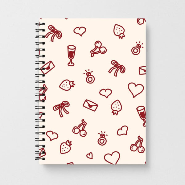 Valentines Doodles Notebook