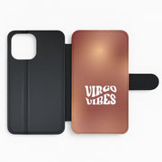 Virgo Vibes Gradient Zodiac Flip / Wallet Phone Case 2