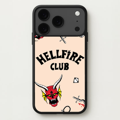 Hellfire Club Icons Collage Peach iPhone 17 Pro Max Case