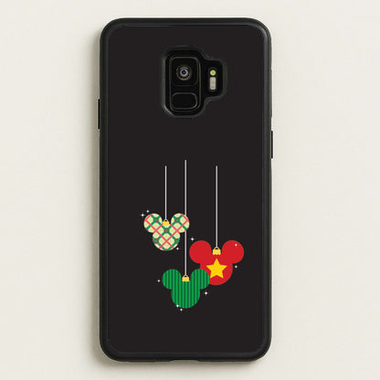 Cartoon Mouse Hanging Baubles Galaxy S9 Case