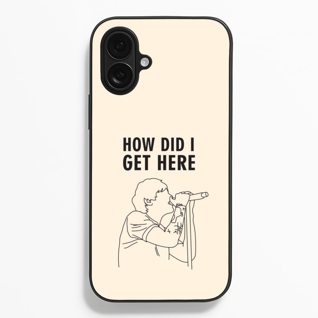 How Did I Get Here Outline iPhone 16 Plus Case