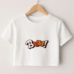 Pumkin Mouse Boo Crop Top