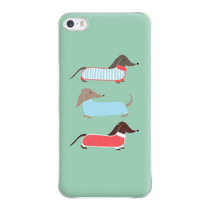 Sausage Dogs in Jumpers Phone Case