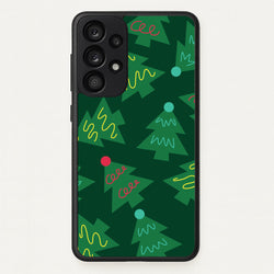 Abstract Christmas Trees Pattern Galaxy A33 Case