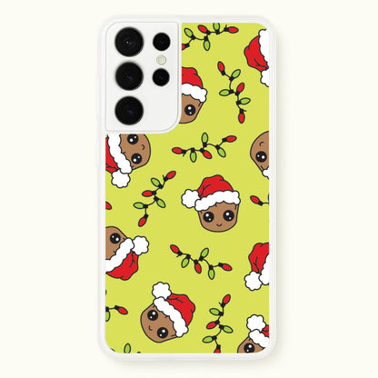Christmas Tree Hero Pattern Galaxy S21 Ultra Case